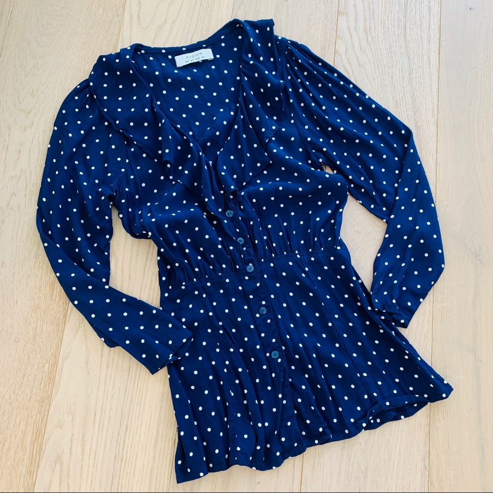 Auguste Lilly Shirt in Classic Polka Dot